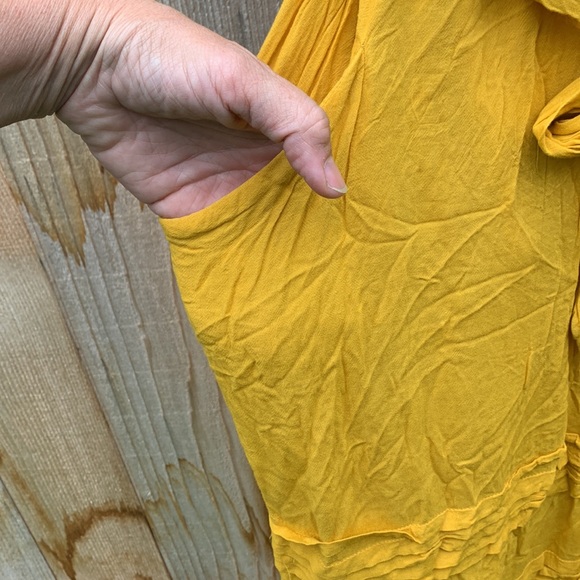 Anthropologie mustard dress Odille (fixed stitches) - Picture 10 of 15